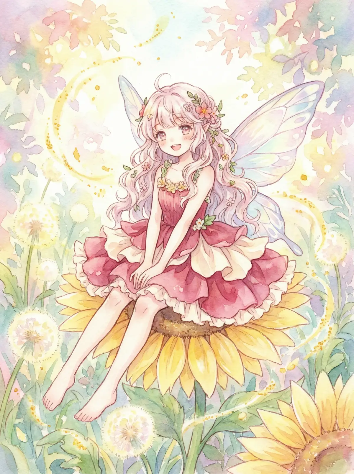 云朵棉花糖作品 - 花仙子小桃角色设定